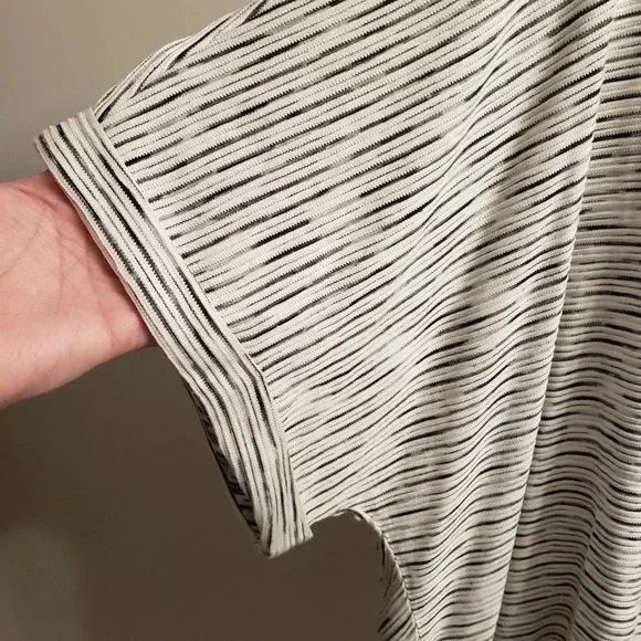 Button Back Space Dye V-neck Top CJ Banks Plus Size 3X - Picture 5 of 10